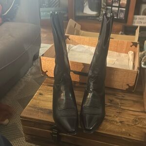 Charlie Horse by Lucchese Black Cowboy Boots Women’s 7.5B